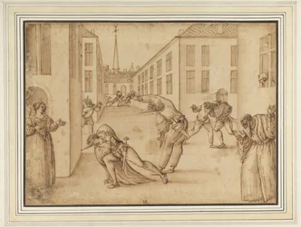 Szene aus der Commedia dell